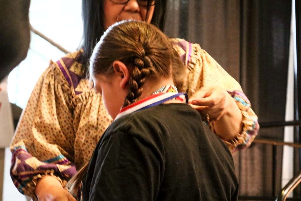 Language Fair boy medal 