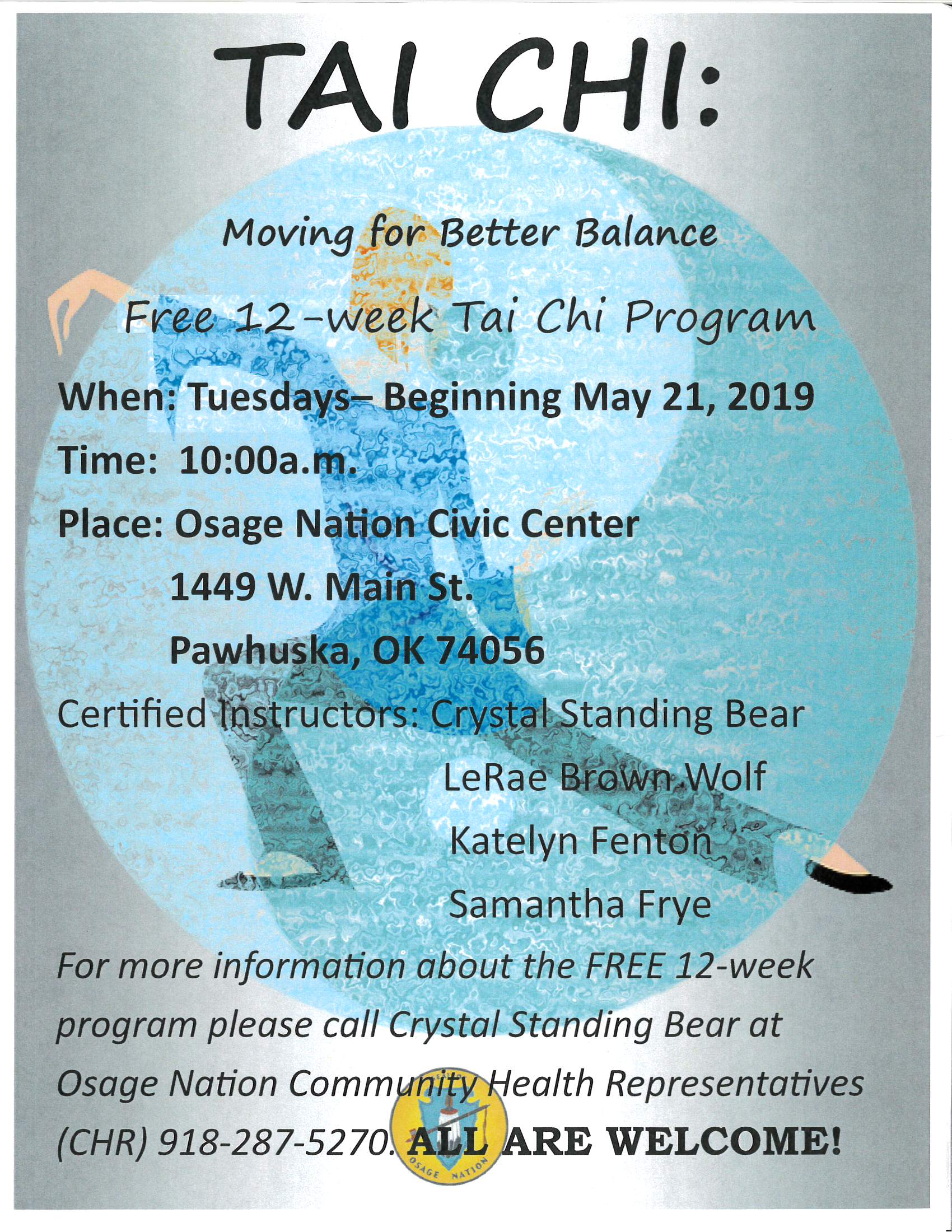 Tai Chi Flyer Pawhuska 