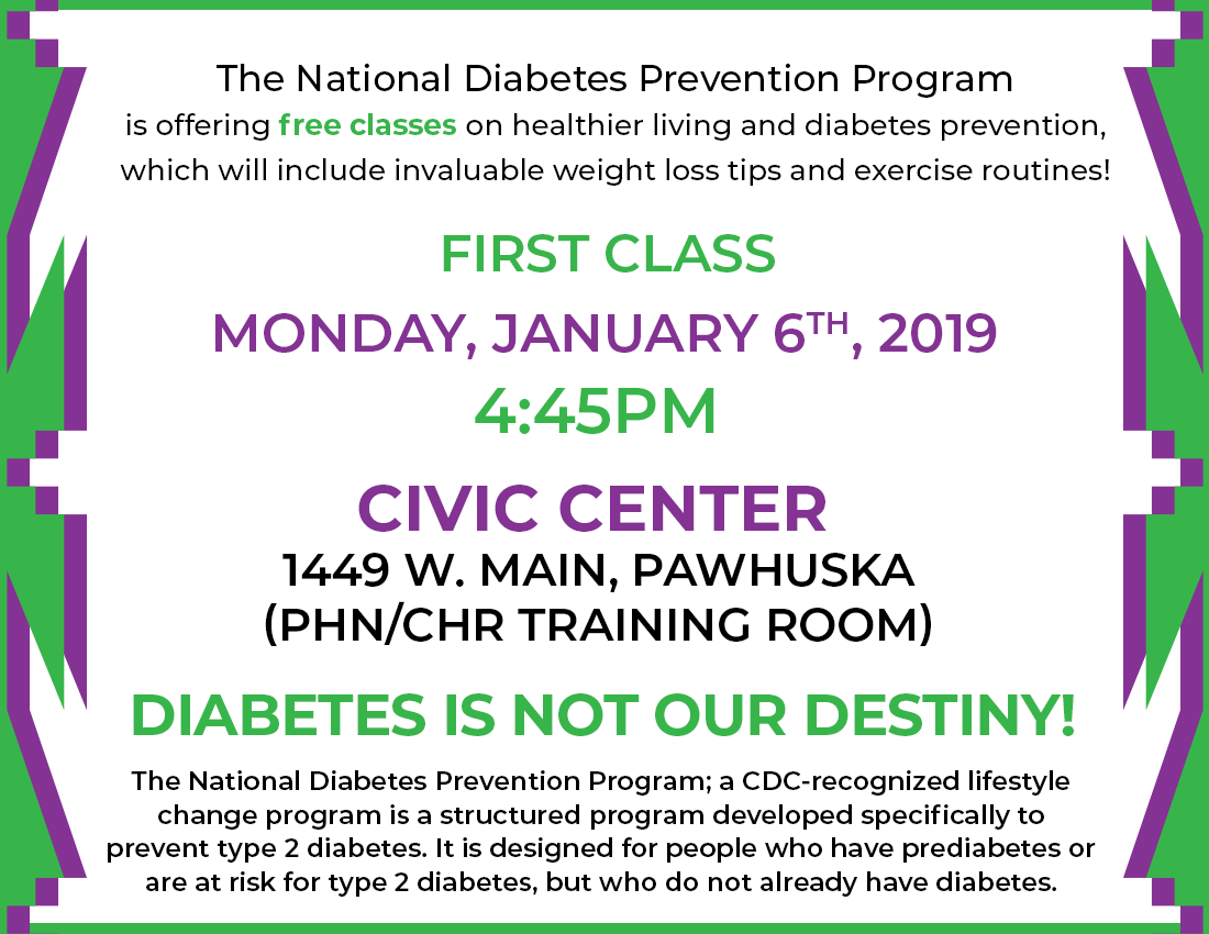 Diabetes Free Classes flyer 