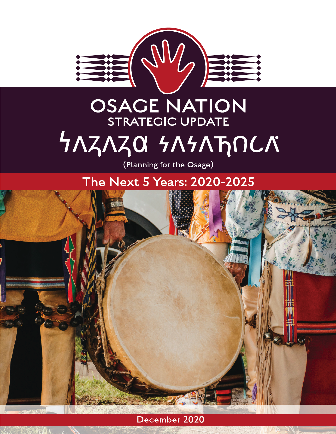 front cover of the December 2020 update to the 25-year strategic plan for Osage Nation