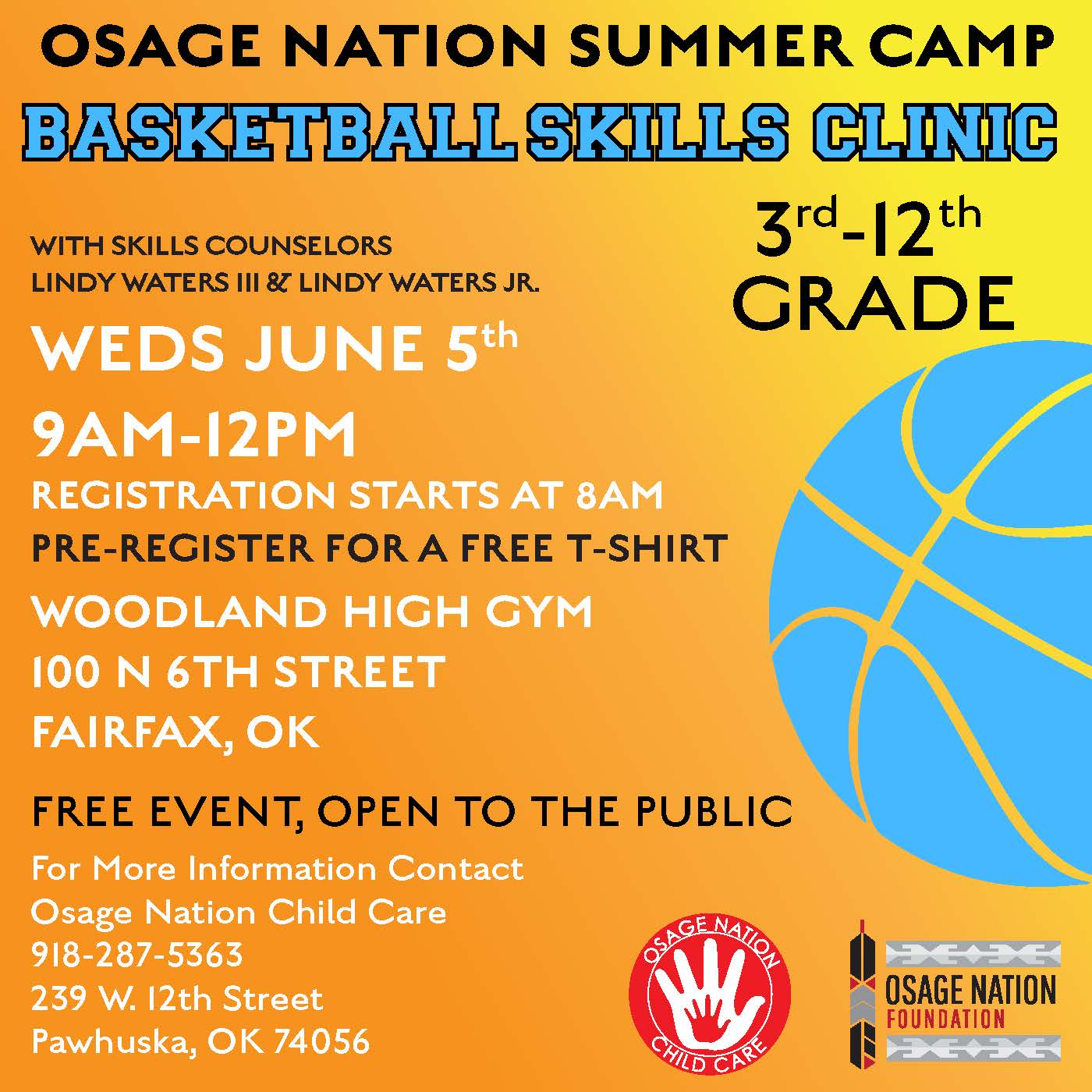 Basketball Camp flyer