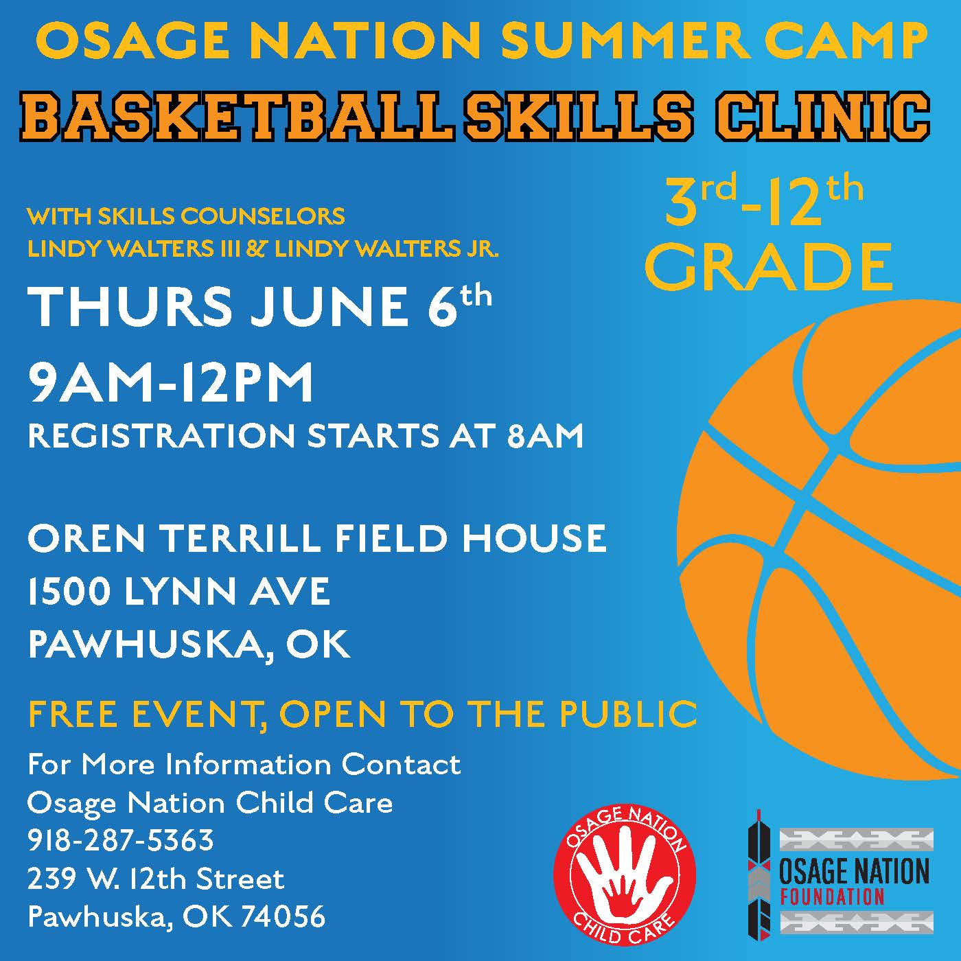 Basketball Camp flyer