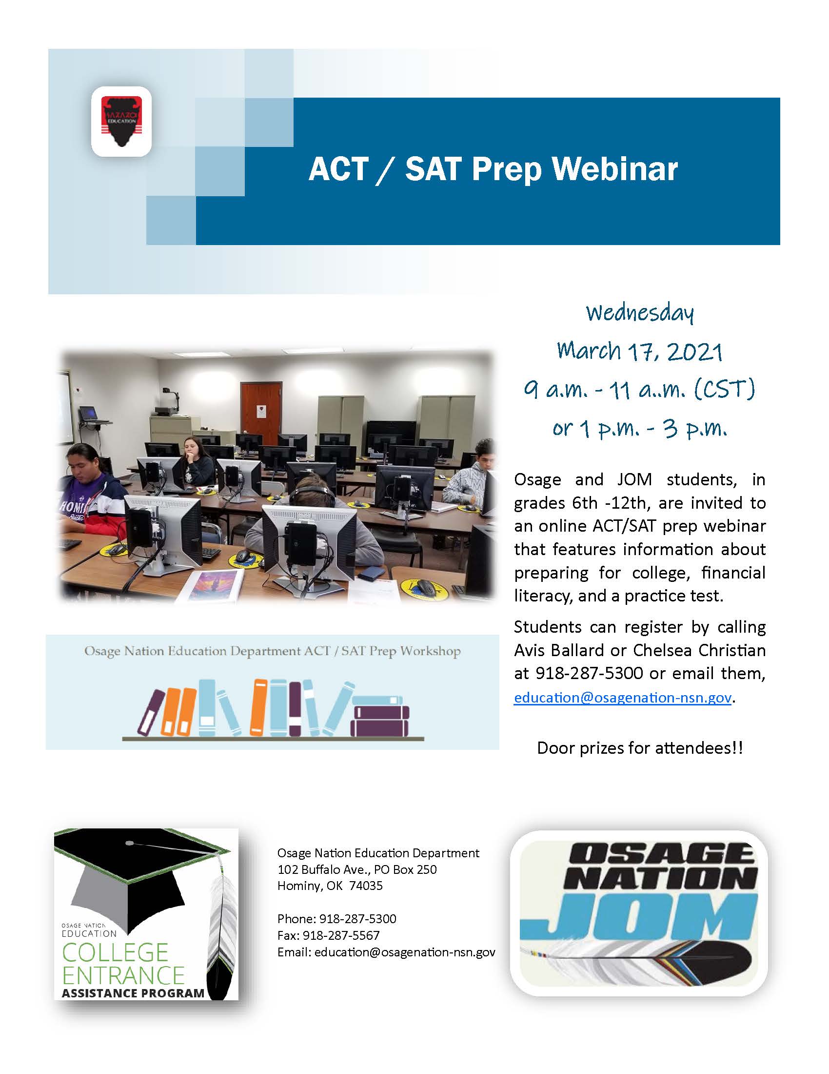 2021 ACT/SAT college prep webinar