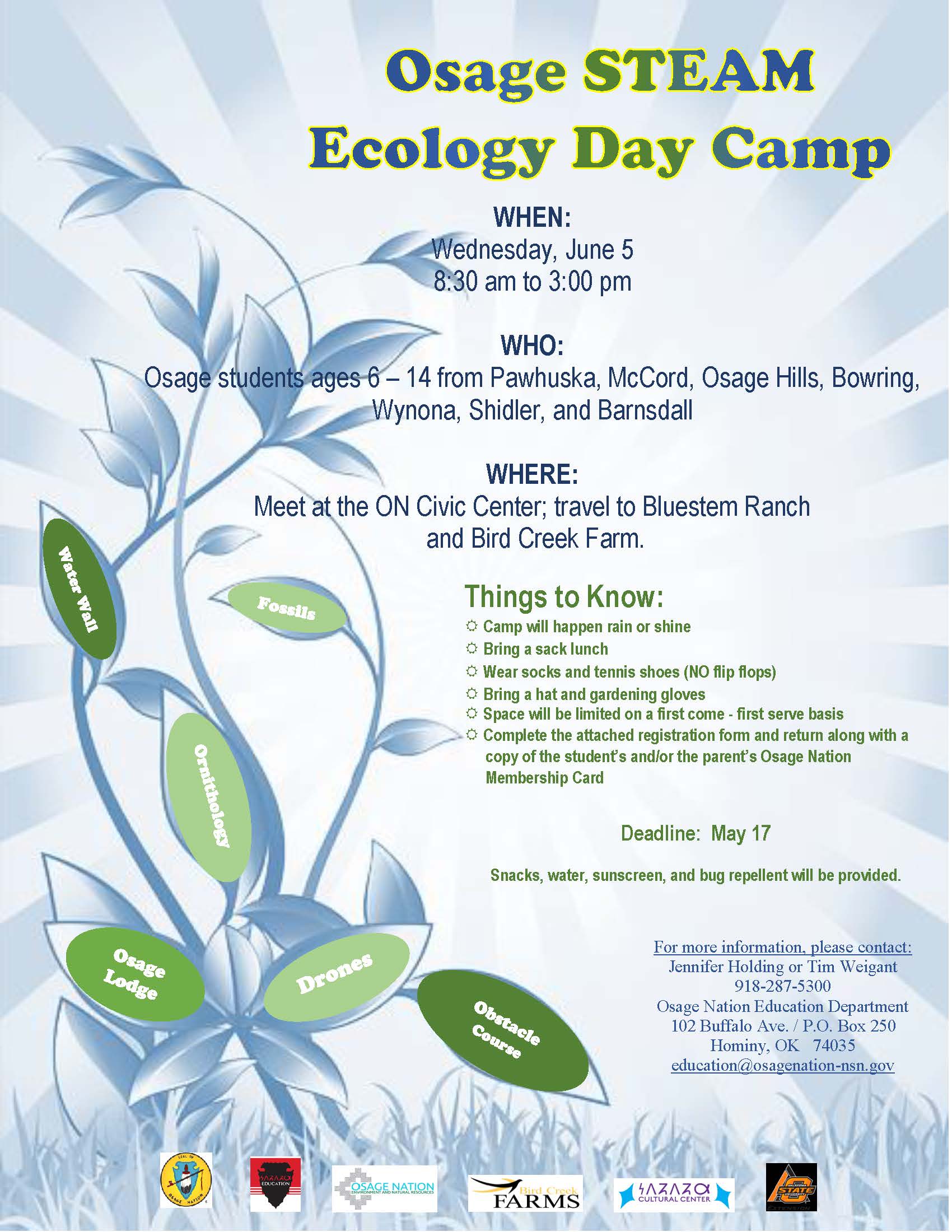 Osage STEAM Ecology Camp 