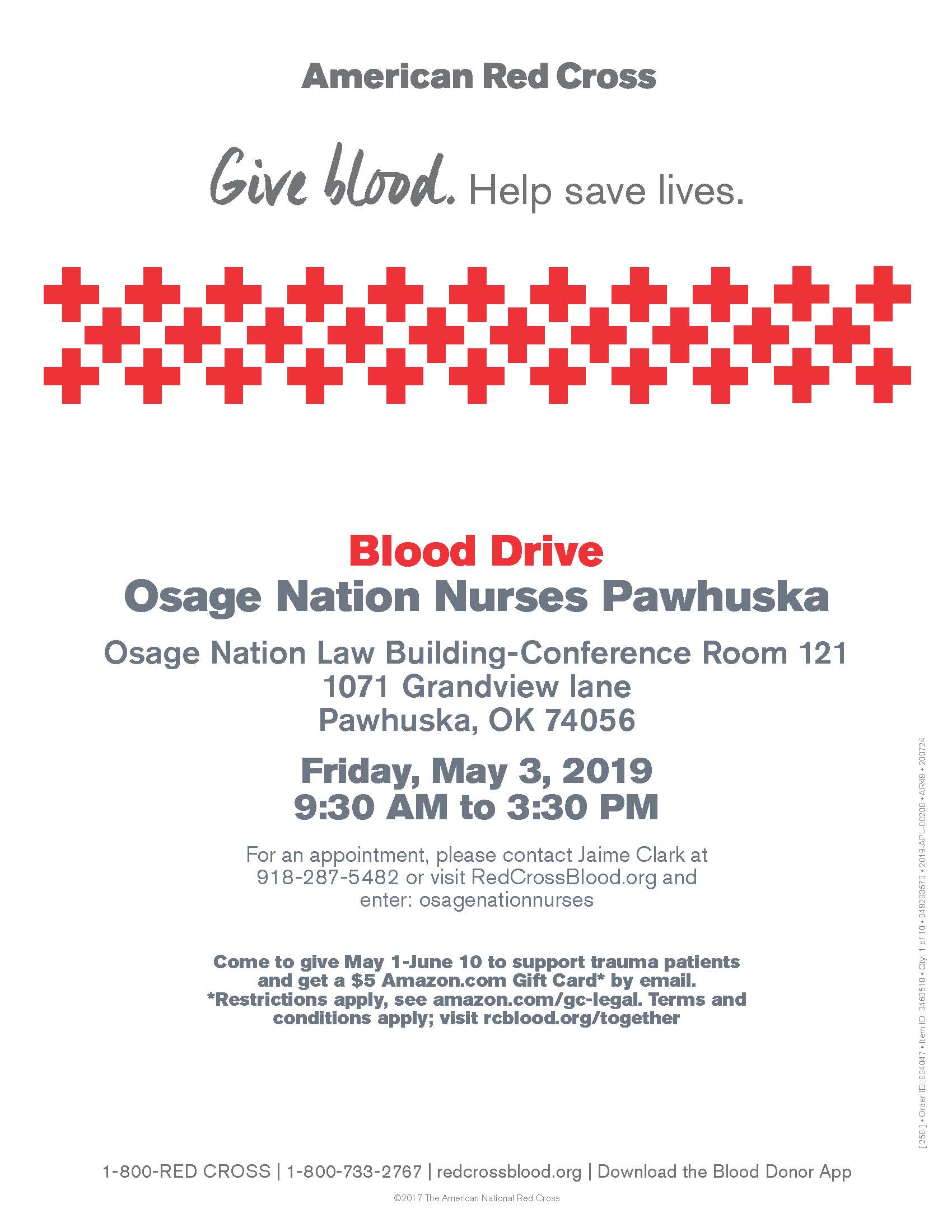 Blood Drive Pawhuska Nurses 