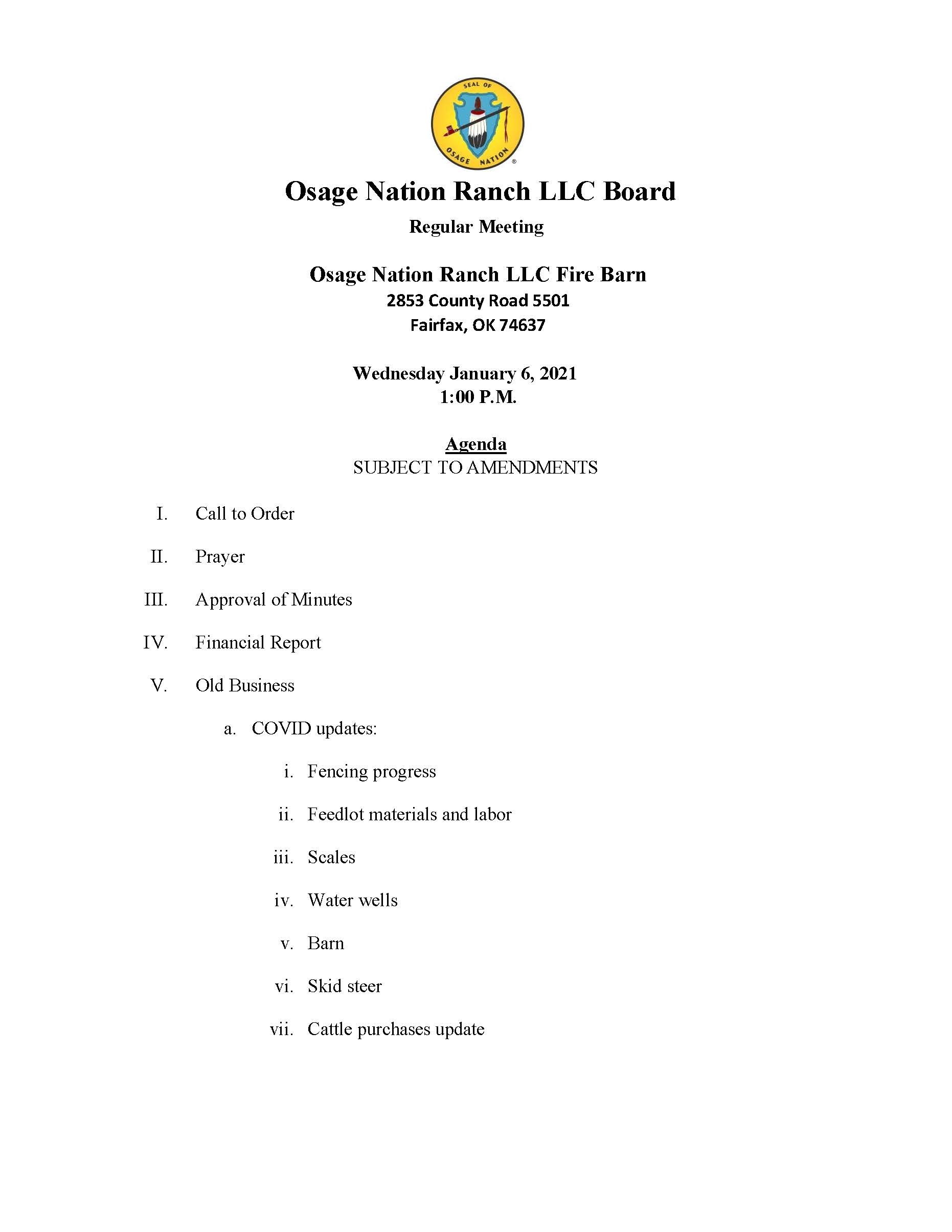 ONR Agenda